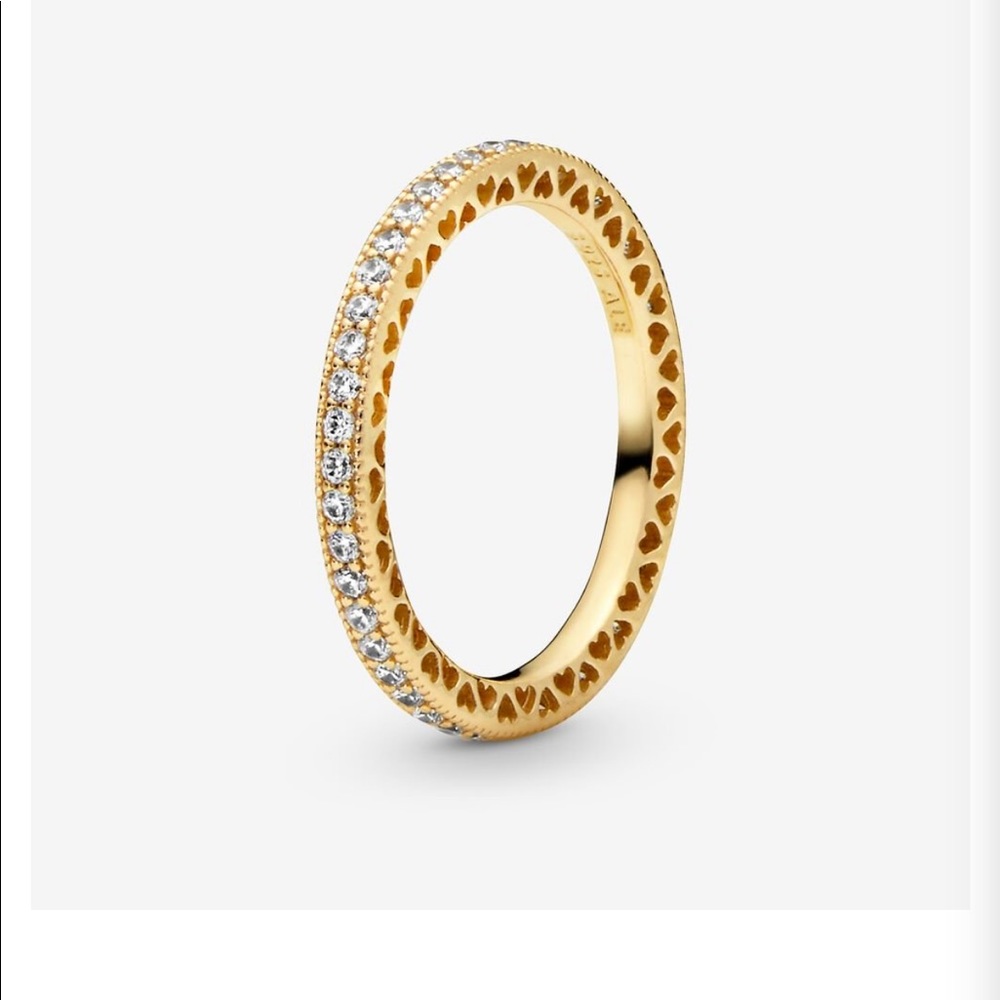 Sparkle and heart ring